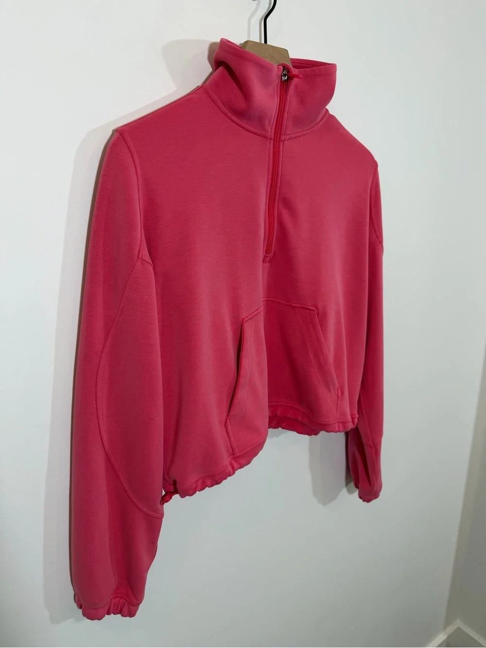 Lululemon Brushed Softstreme Half Zip in Glaze Pink | Size 6
